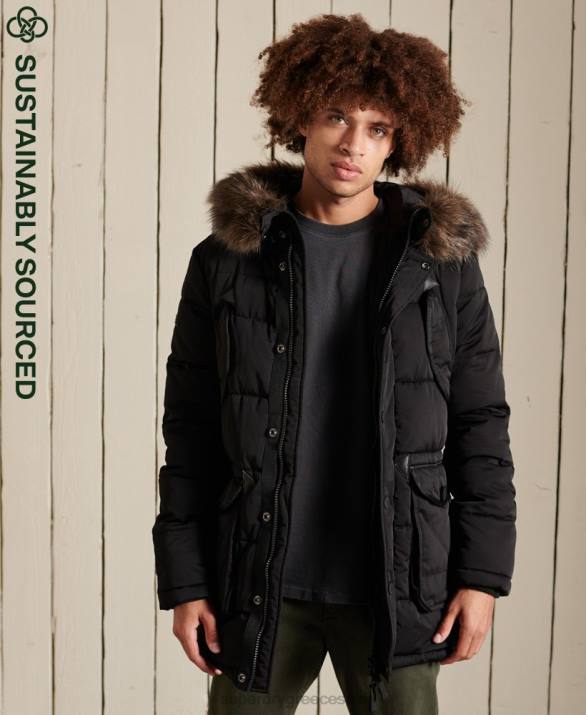 chinook parka άνδρες είδη ένδυσης μαύρος Superdry L02L4636