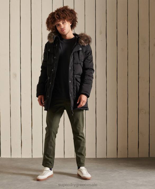 chinook parka άνδρες είδη ένδυσης μαύρος Superdry L02L4636