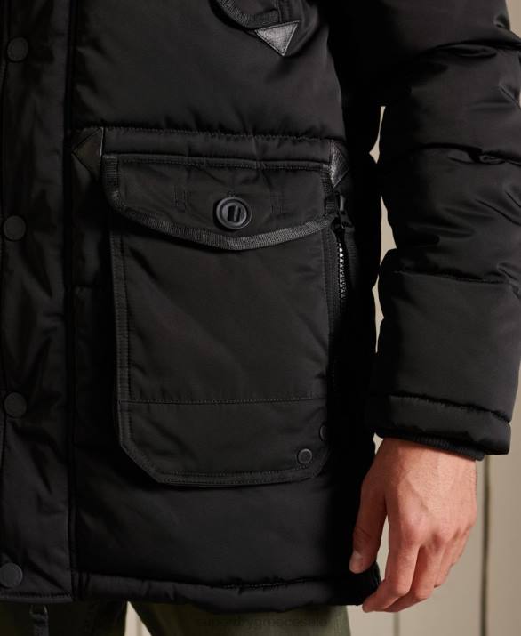 chinook parka άνδρες είδη ένδυσης μαύρος Superdry L02L4636