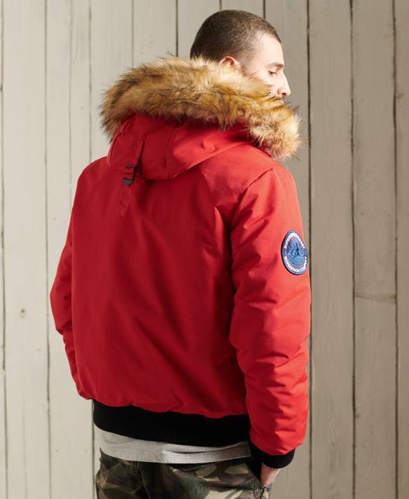 everest bomber jacket άνδρες είδη ένδυσης το κόκκινο Superdry L02L1083