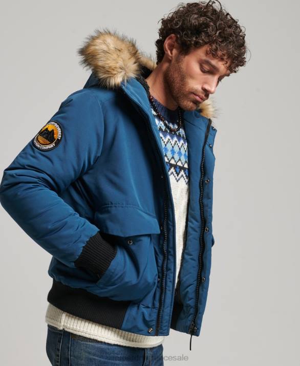 everest bomber jacket άνδρες είδη ένδυσης γαλάζιο Superdry L02L1121