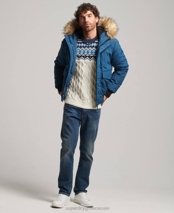 everest bomber jacket άνδρες είδη ένδυσης γαλάζιο Superdry L02L1121