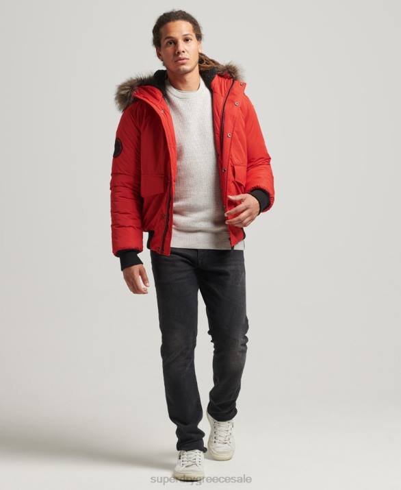 everest bomber jacket άνδρες είδη ένδυσης το κόκκινο Superdry L02L4455