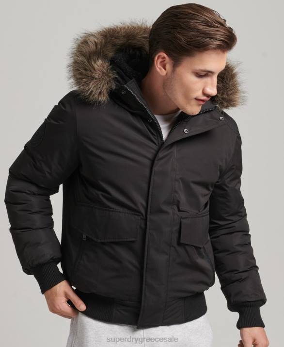 everest bomber jacket άνδρες είδη ένδυσης σκούρο γκρι Superdry L02L4503