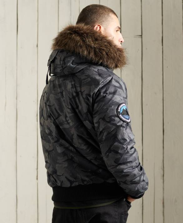 everest bomber jacket άνδρες είδη ένδυσης γκρί Superdry L02L4631