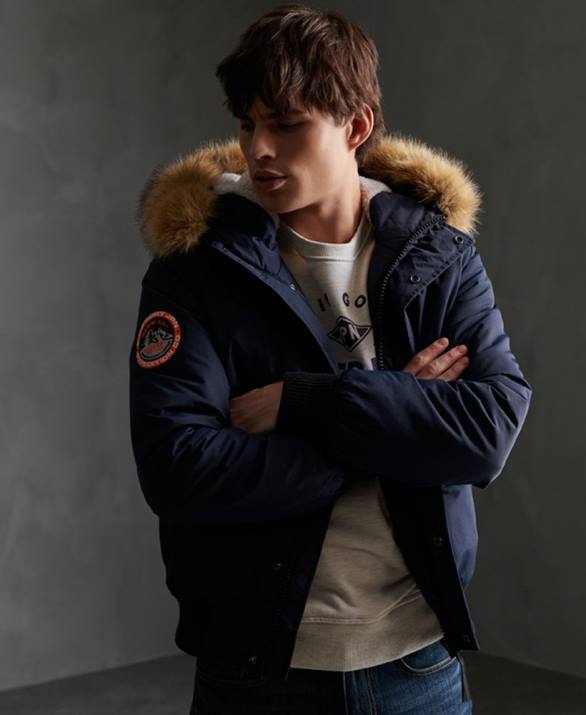 everest bomber jacket άνδρες είδη ένδυσης ΠΟΛΕΜΙΚΟ ΝΑΥΤΙΚΟ Superdry L02L4646