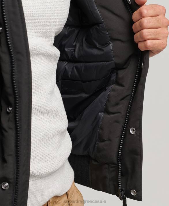 everest bomber jacket άνδρες είδη ένδυσης σκούρο γκρι Superdry L02L983