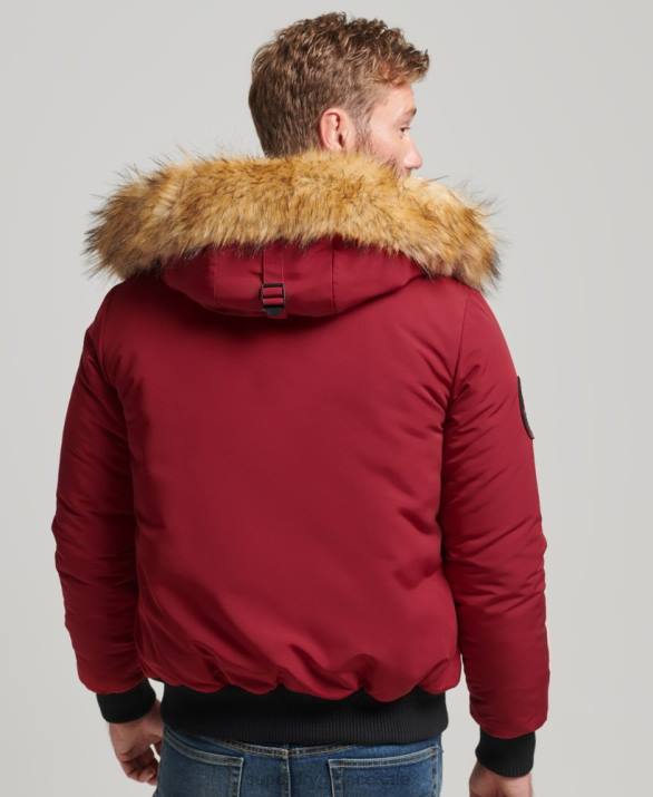 everest bomber jacket άνδρες είδη ένδυσης το κόκκινο Superdry L02L992