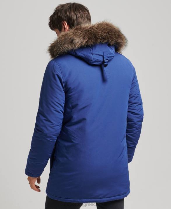 με κουκούλα everest faux fur parka άνδρες είδη ένδυσης ΠΟΛΕΜΙΚΟ ΝΑΥΤΙΚΟ Superdry L02L4498