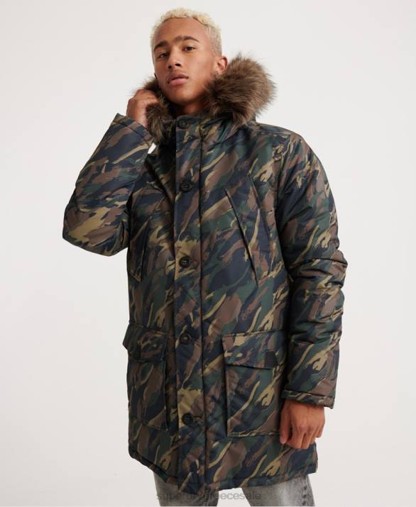 σακάκι everest parka άνδρες είδη ένδυσης χακί Superdry L02L4602