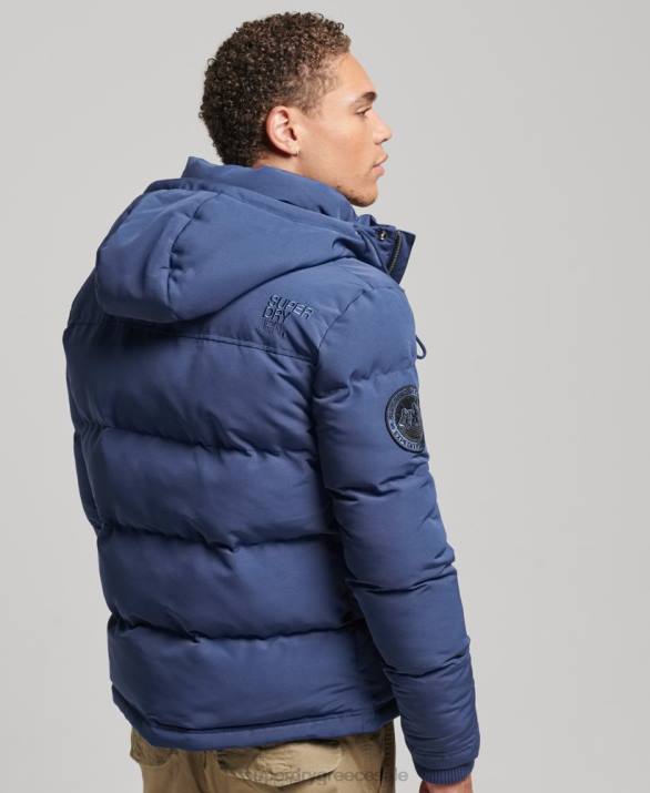 everest puffer jacket με κουκούλα άνδρες είδη ένδυσης ΠΟΛΕΜΙΚΟ ΝΑΥΤΙΚΟ Superdry L02L1129