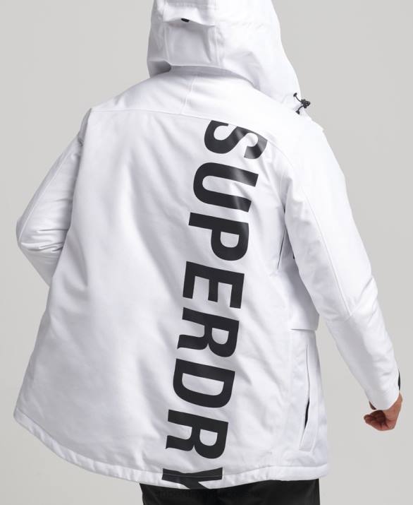 μπουφάν freeride άνδρες είδη ένδυσης άσπρο Superdry L02L1116