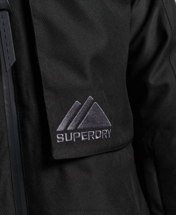 μπουφάν freeride άνδρες είδη ένδυσης μαύρος Superdry L02L981