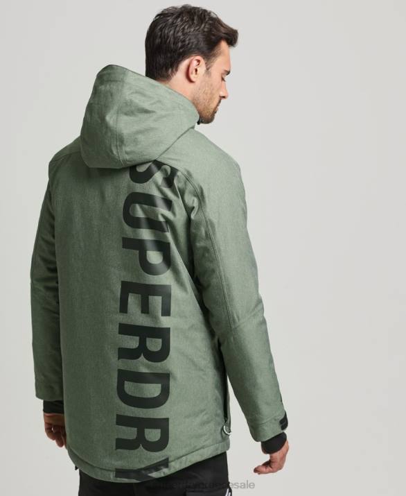 μπουφάν freeride άνδρες είδη ένδυσης πράσινος Superdry L02L982