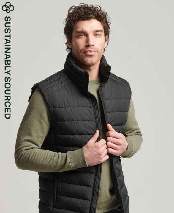 στούντιο fuji gilet άνδρες είδη ένδυσης μαύρος Superdry L02L4651