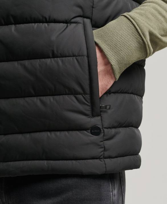 στούντιο fuji gilet άνδρες είδη ένδυσης μαύρος Superdry L02L4651