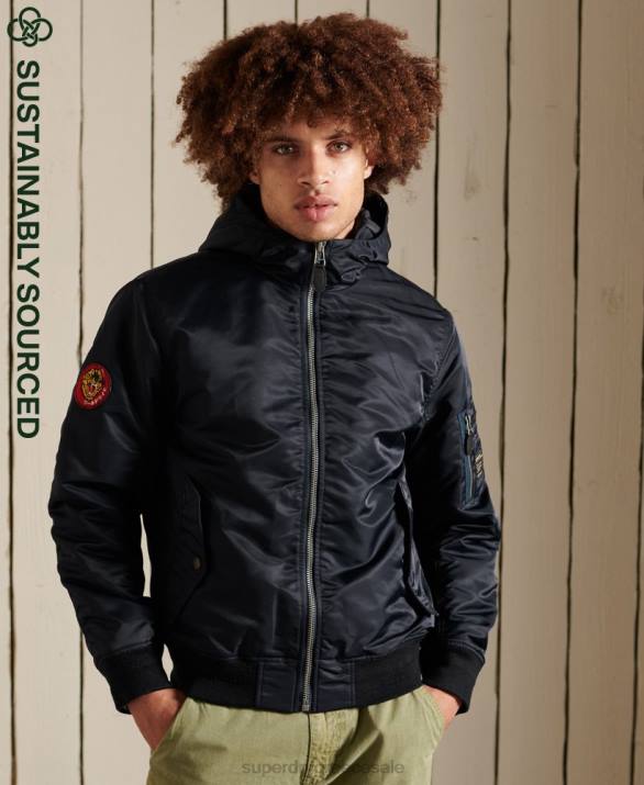 ma1 bomber jacket με κουκούλα άνδρες είδη ένδυσης ΠΟΛΕΜΙΚΟ ΝΑΥΤΙΚΟ Superdry L02L4658