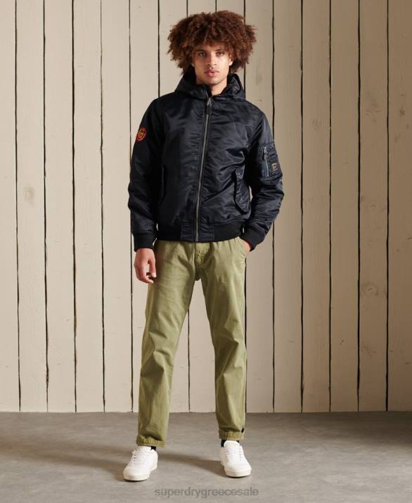 ma1 bomber jacket με κουκούλα άνδρες είδη ένδυσης ΠΟΛΕΜΙΚΟ ΝΑΥΤΙΚΟ Superdry L02L4658