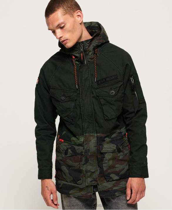 μπουφάν parka rookie panther άνδρες είδη ένδυσης πράσινος Superdry L02L1199