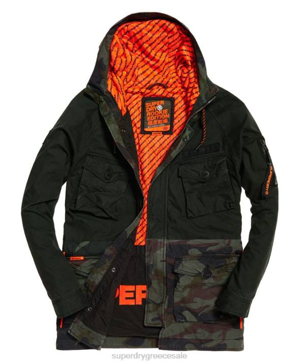 μπουφάν parka rookie panther άνδρες είδη ένδυσης πράσινος Superdry L02L1199