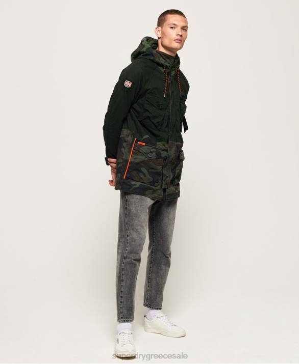 μπουφάν parka rookie panther άνδρες είδη ένδυσης πράσινος Superdry L02L1199