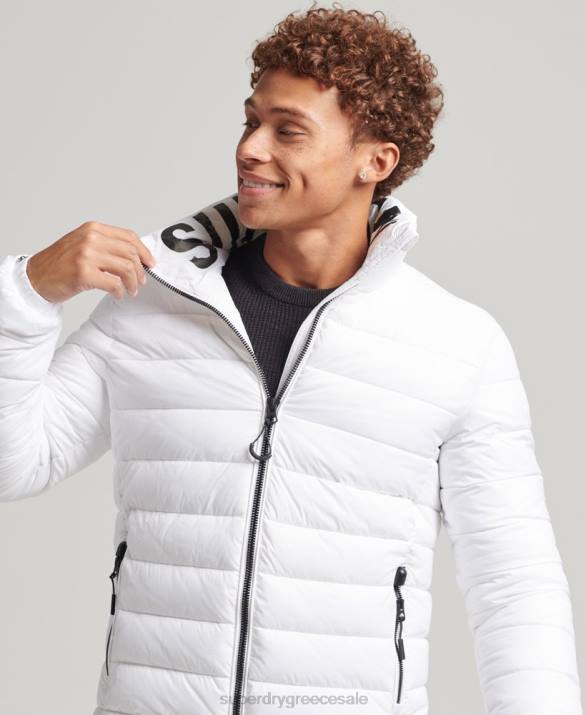 κλασικό λογότυπο puffer jacket άνδρες είδη ένδυσης άσπρο Superdry L02L4695