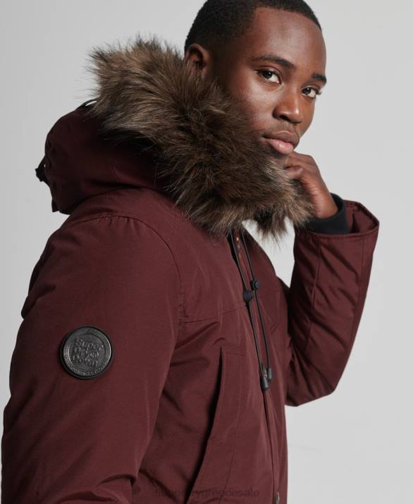 rookie down jacket parka άνδρες είδη ένδυσης μωβ Superdry L02L1185