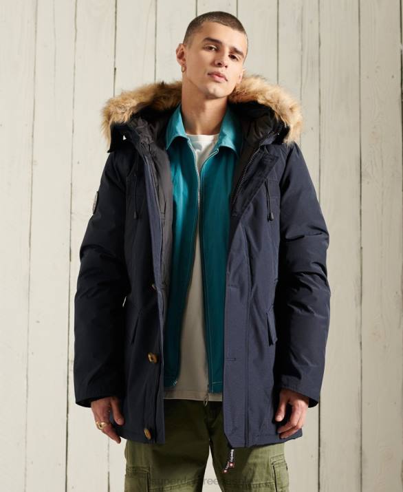 rookie down jacket parka άνδρες είδη ένδυσης ΠΟΛΕΜΙΚΟ ΝΑΥΤΙΚΟ Superdry L02L4642