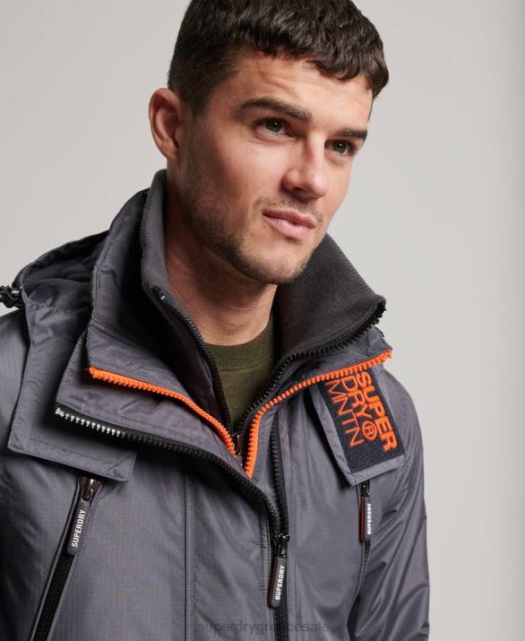 βουνό sd windcheater jacket άνδρες είδη ένδυσης σκούρο γκρι Superdry L02L946