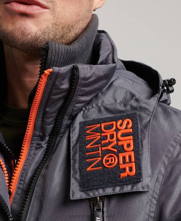 βουνό sd windcheater jacket άνδρες είδη ένδυσης σκούρο γκρι Superdry L02L946