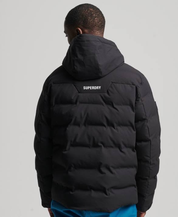 ski radar pro puffer jacket άνδρες είδη ένδυσης μαύρος Superdry L02L1066