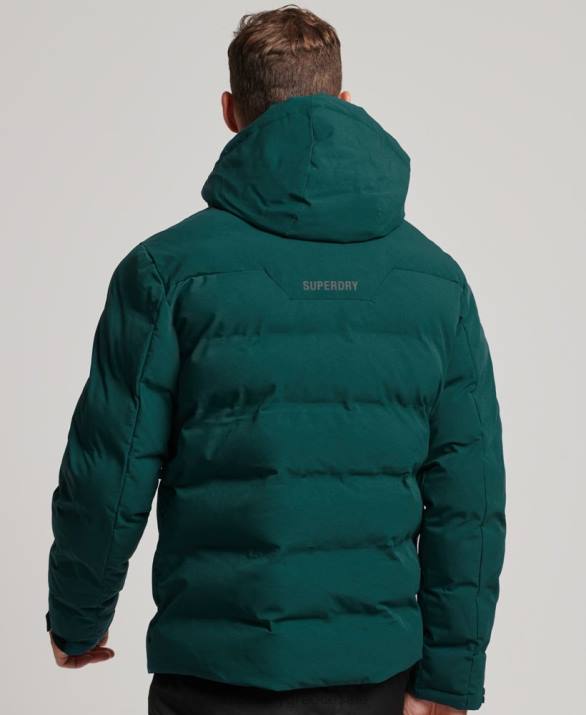 ski radar pro puffer jacket άνδρες είδη ένδυσης τουρκουάζ Superdry L02L971