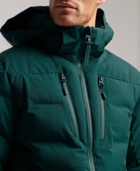 ski radar pro puffer jacket άνδρες είδη ένδυσης τουρκουάζ Superdry L02L971