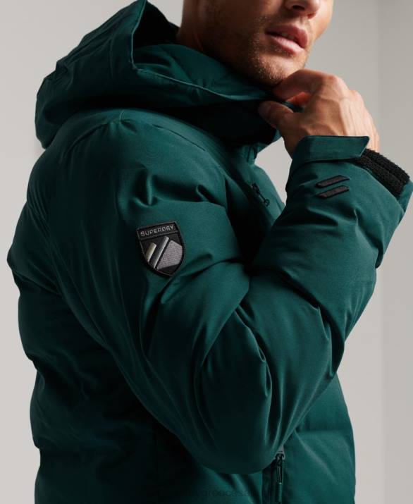 ski radar pro puffer jacket άνδρες είδη ένδυσης τουρκουάζ Superdry L02L971