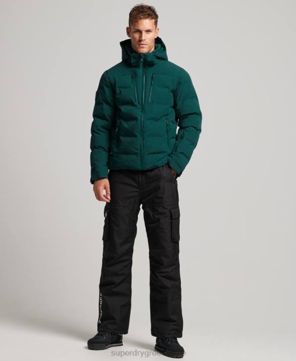 ski radar pro puffer jacket άνδρες είδη ένδυσης τουρκουάζ Superdry L02L971