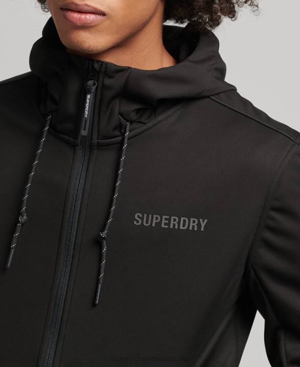 tech soft shell σακάκι πίστας άνδρες είδη ένδυσης μαύρος Superdry L02L1112