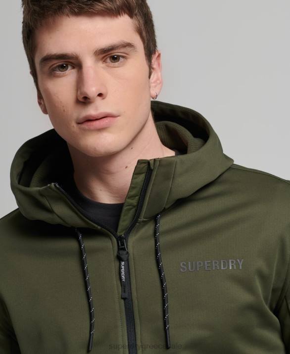 tech soft shell σακάκι πίστας άνδρες είδη ένδυσης χακί Superdry L02L1132