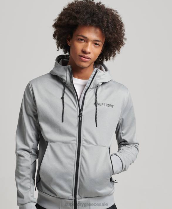 tech soft shell σακάκι πίστας άνδρες είδη ένδυσης γκρί Superdry L02L1141