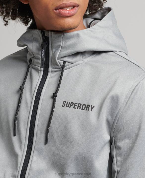 tech soft shell σακάκι πίστας άνδρες είδη ένδυσης γκρί Superdry L02L1141