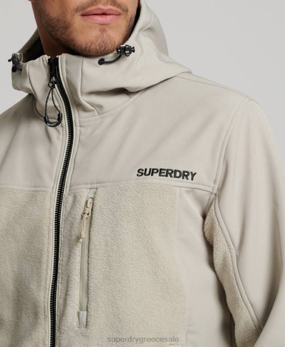 υβριδικό trekker jacket άνδρες είδη ένδυσης γκρί Superdry L02L939