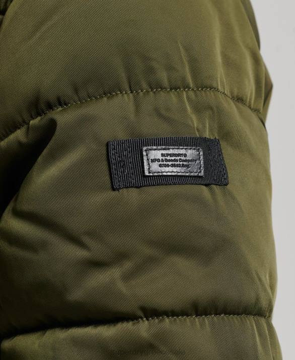 παλτό chinook parka άνδρες είδη ένδυσης πράσινος Superdry L02L4513