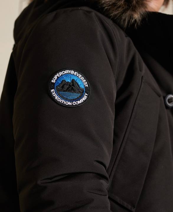 παλτό everest parka άνδρες είδη ένδυσης σκούρο γκρι Superdry L02L1040