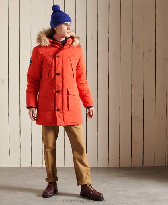 παλτό everest parka άνδρες είδη ένδυσης πορτοκάλι Superdry L02L1098