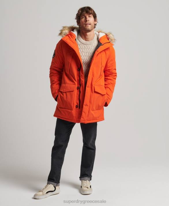 παλτό everest parka άνδρες είδη ένδυσης πορτοκάλι Superdry L02L1126