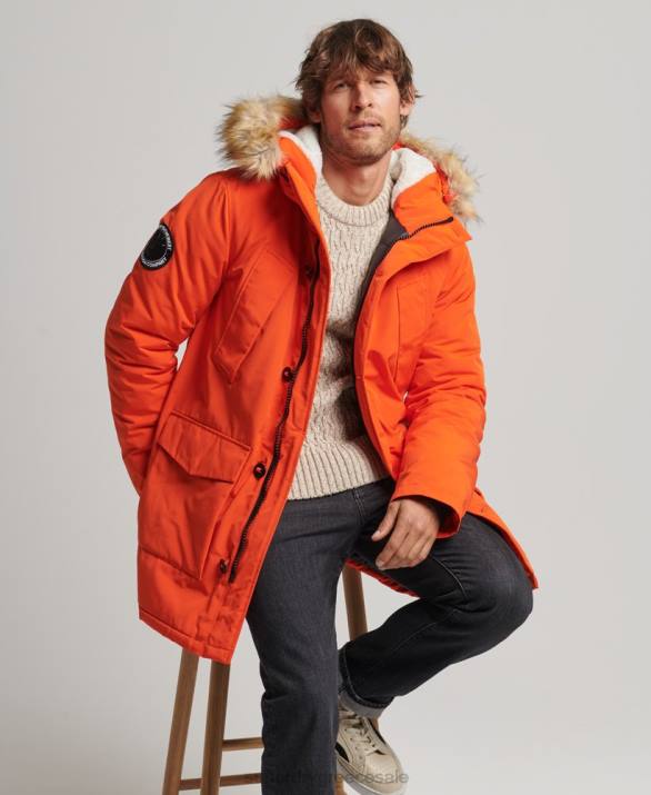 παλτό everest parka άνδρες είδη ένδυσης πορτοκάλι Superdry L02L1126