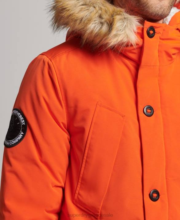 παλτό everest parka άνδρες είδη ένδυσης πορτοκάλι Superdry L02L1126