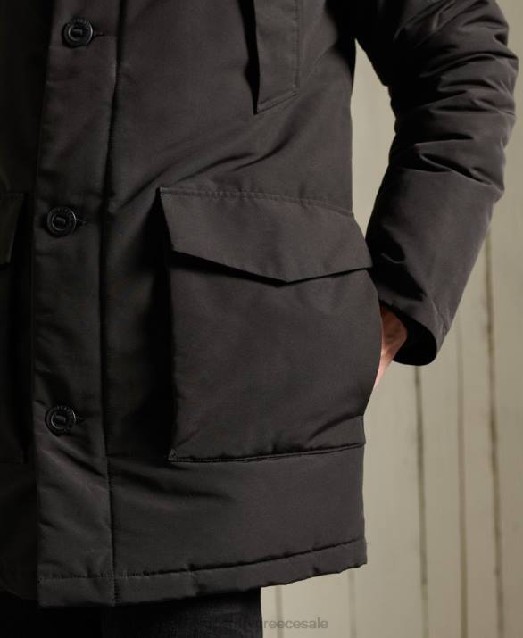 παλτό everest parka άνδρες είδη ένδυσης μαύρος Superdry L02L1157