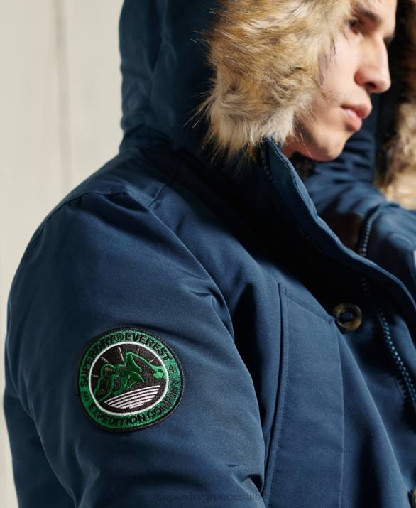 παλτό everest parka άνδρες είδη ένδυσης γαλάζιο Superdry L02L4664