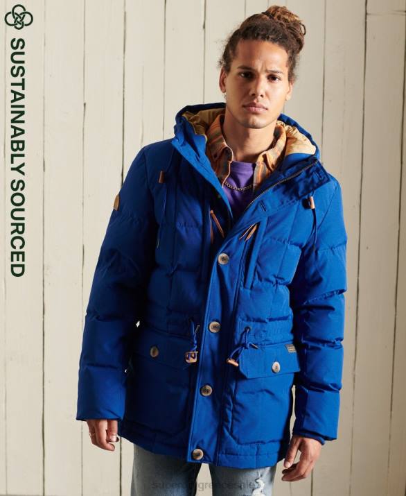 παλτό parka expedition άνδρες είδη ένδυσης μπλε Superdry L02L4537