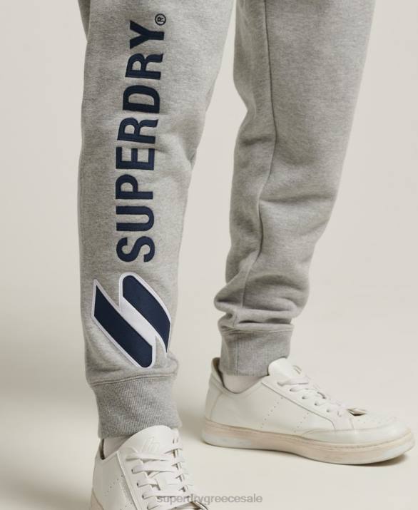 απλικέ τζόγκερ άνδρες είδη ένδυσης γκρί Superdry L02L6369